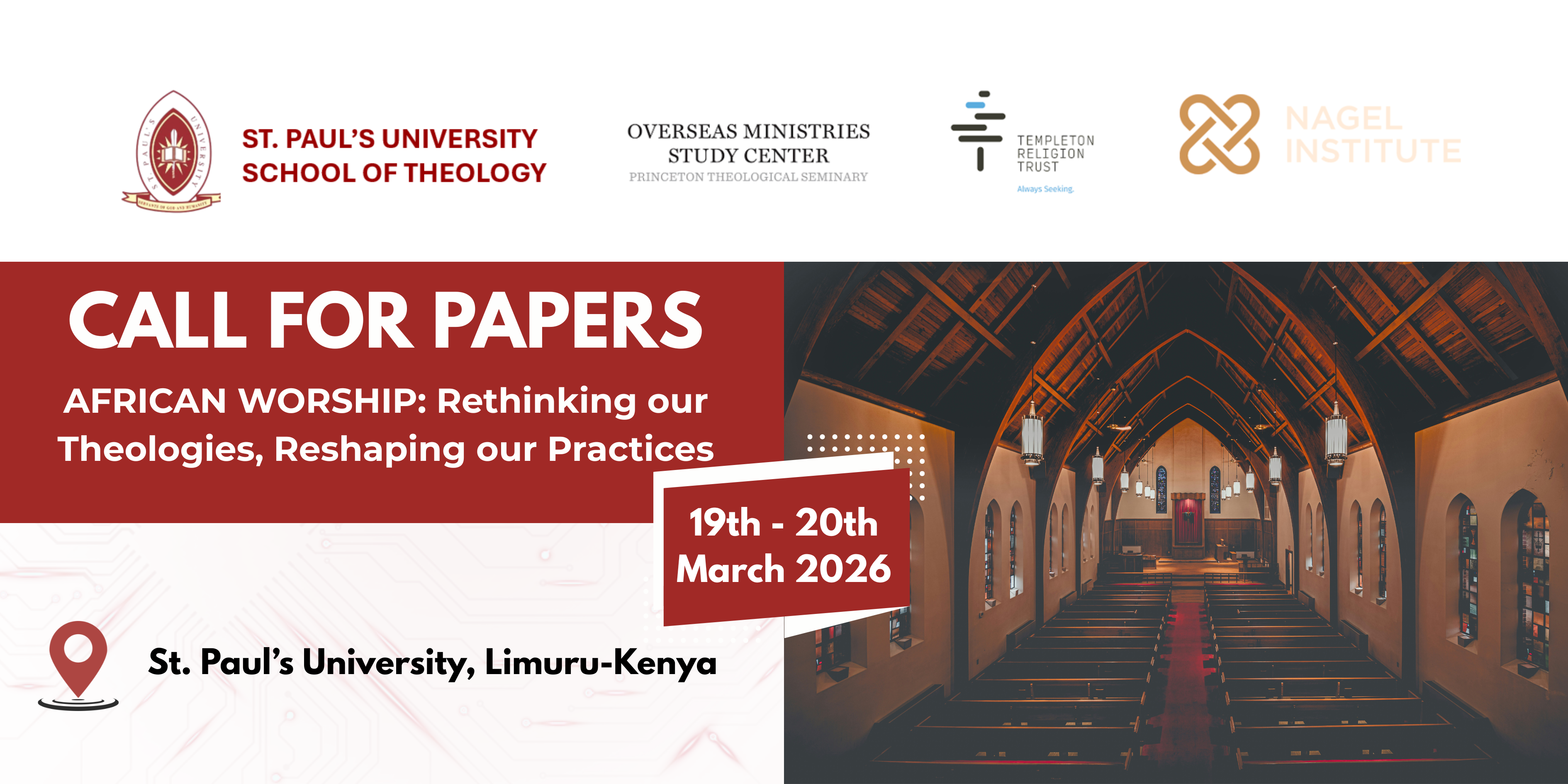 CALL FOR PAPERS: AFRICAN WORSHIP WORKSHOP